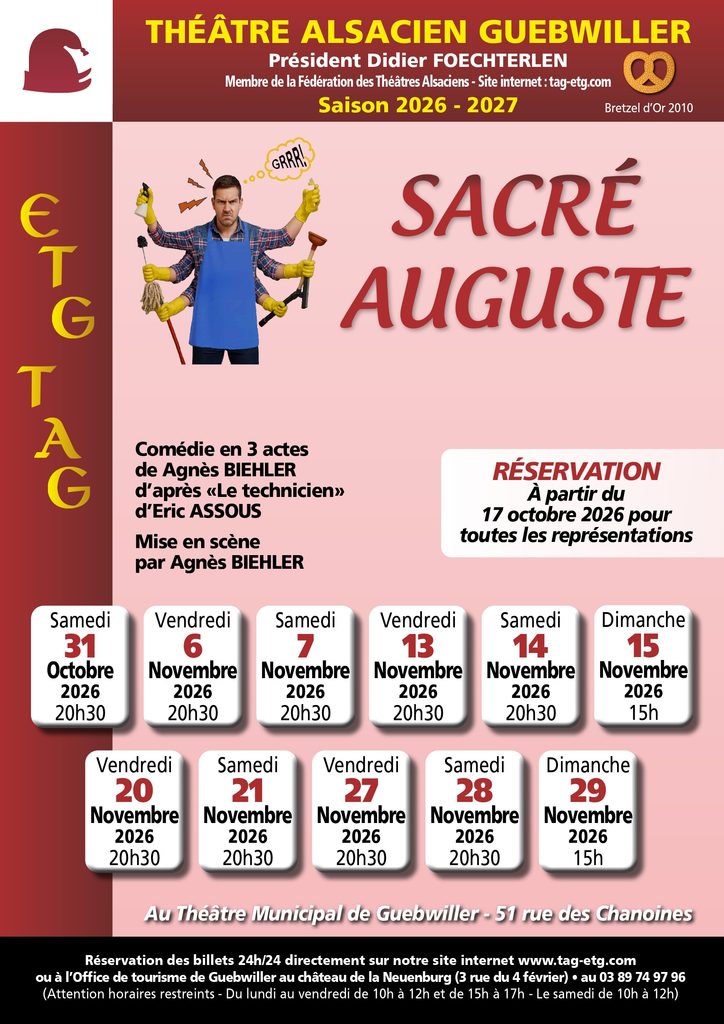 Affiche Sacré Auguste